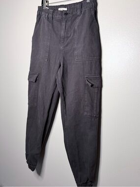 Pacsun Black Denim Cargo Jogger Pants